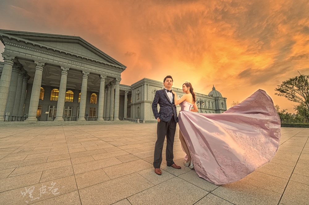 奇美博物館 婚紗 夕陽 霸氣 新人推薦景點