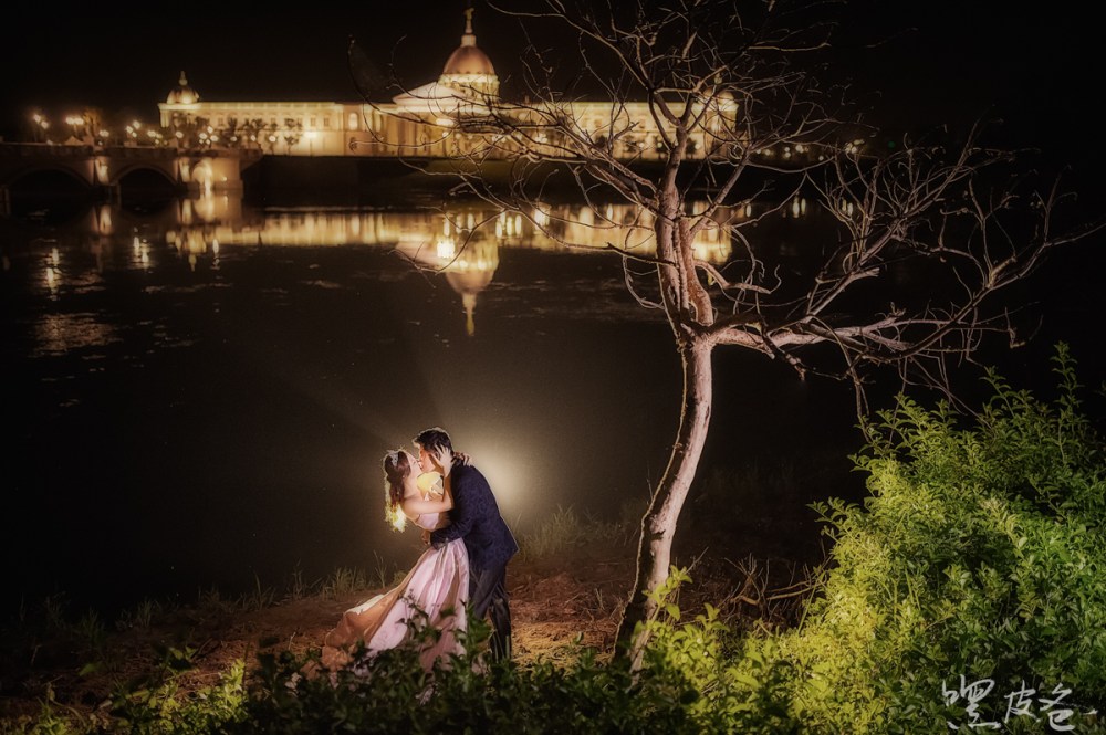 奇美博物館 婚紗 夜景